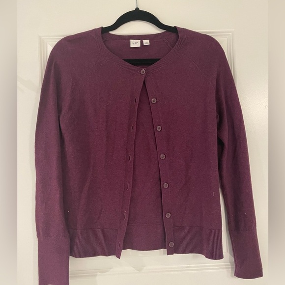 Gap Women's Purple Cardigan Sweater, XS petite - Picture 4 of 6